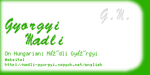 gyorgyi madli business card